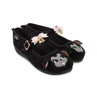 I Am The Black Sheep Women's Faux Fur Mary Jane Flats