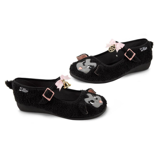 I Am The Black Sheep Women's Faux Fur Mary Jane Flats