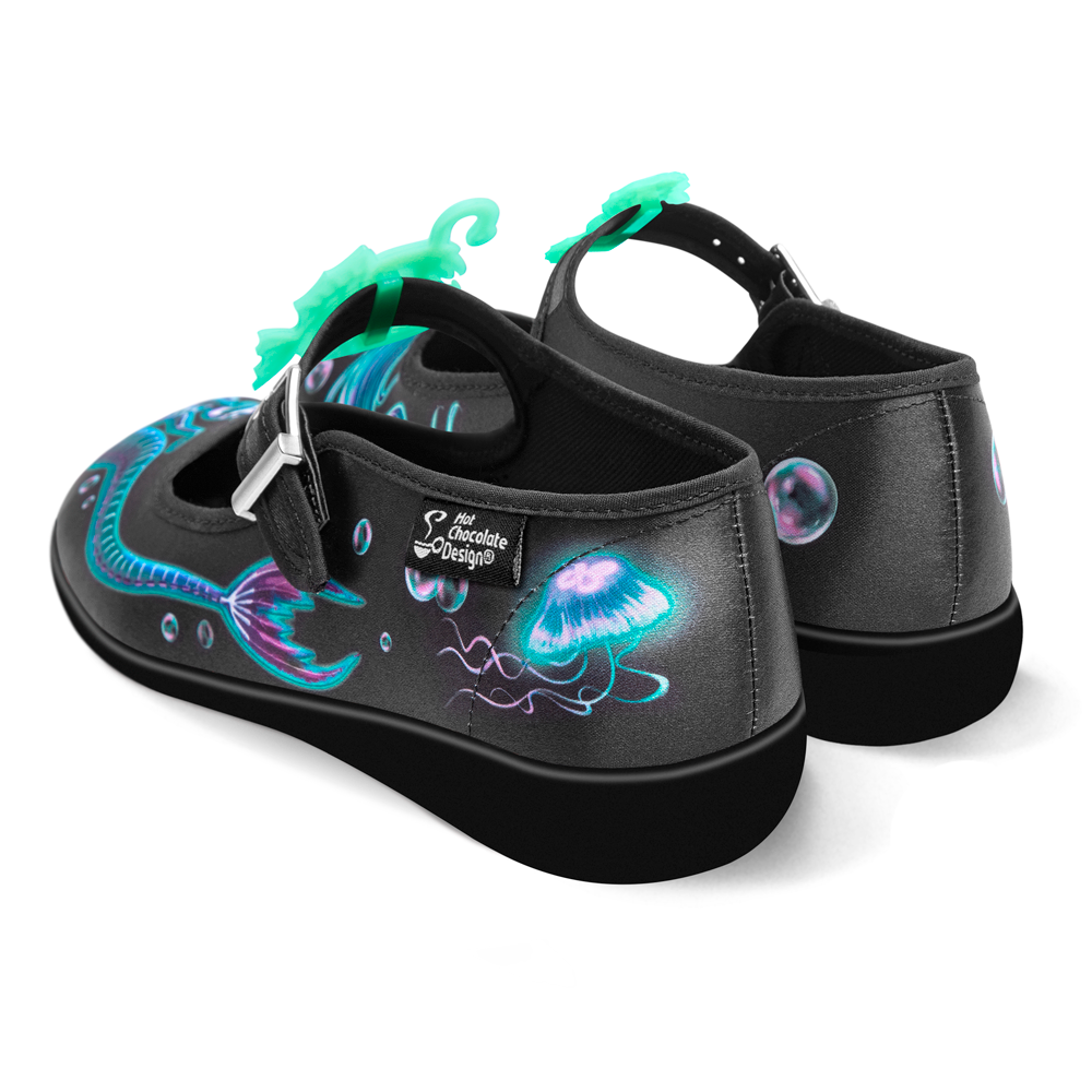 Hot Chocolate Design® PHANTOM MERMAIDS Women's Mary Jane Flat