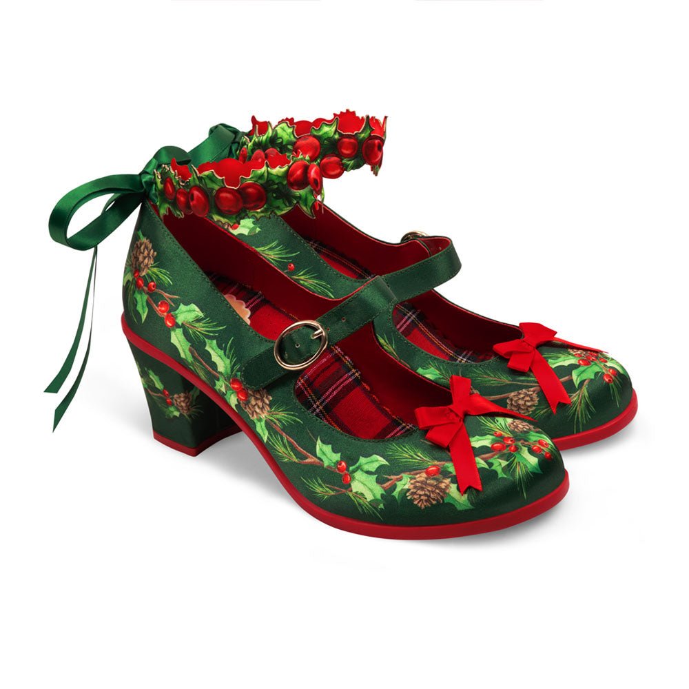 Chocolaticas® Mid Heels CHRISTMAS EVE Women's Mary Jane Pump