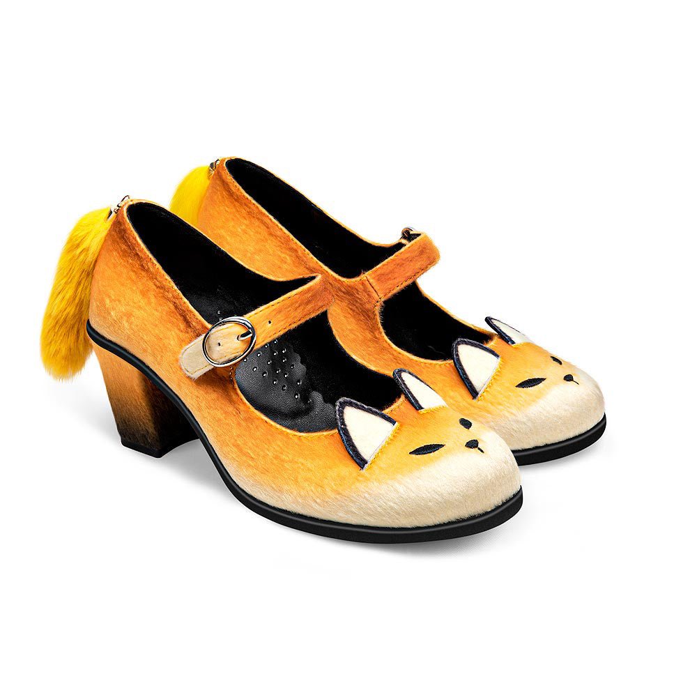 Chocolaticas® FOX Women's Mary Jane Mid Heel Pump