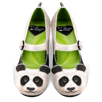 Chocolaticas® Mid Heels Panda Women's Mary Jane Pump