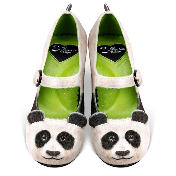Chocolaticas® Mid Heels Panda Women's Mary Jane Pump