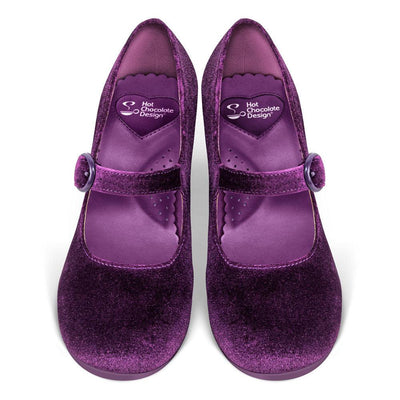 Chocolaticas® Mid Heels Plum Elixir Women's Mary Jane Pump