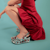 Chocolaticas® Stained Roses Women's Sandal