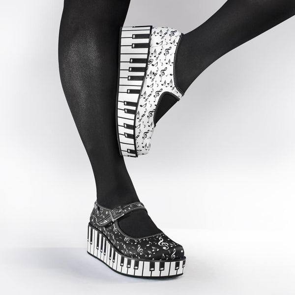 Chocolaticas® Thank You Music Women's Mary Jane Platform