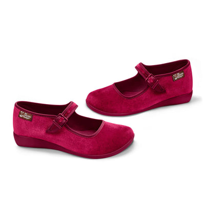Hot Chocolate Design Red Wine Women's Mary Jane Flats