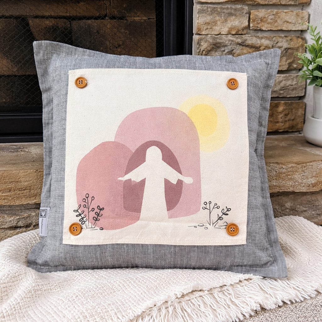 NEW! SPRING/SUMMER/FALL BUNDLE:  3 seasons +Square Gray pillow: JESUS TOMB, AMERICA 1776, MEET IN PUMPKIN PATCH