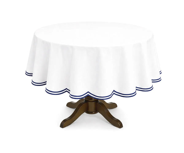 White Round Tablecloth