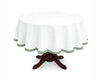 White Round Tablecloth