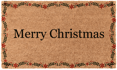 Christmas Poinsettia Border