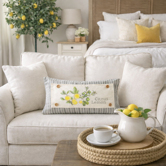 PANEL + RECIPE: RECTANGLE Summer, Lemonade Stand, Sweet, Summertime;  CITRUS LEMON