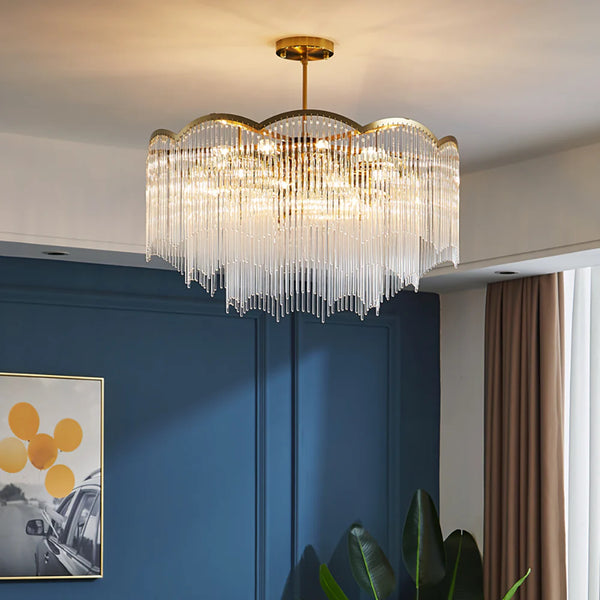 Classic Maria Glass Rod Chandelier