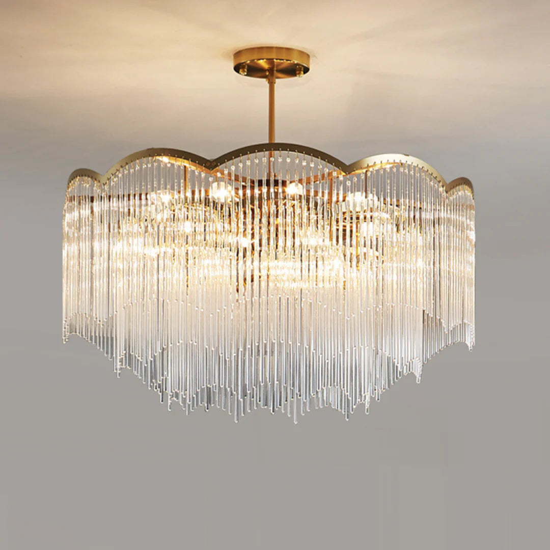 Classic Maria Glass Rod Chandelier