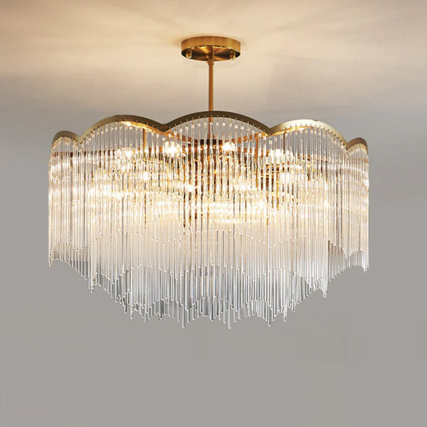 Classic Maria Glass Rod Chandelier
