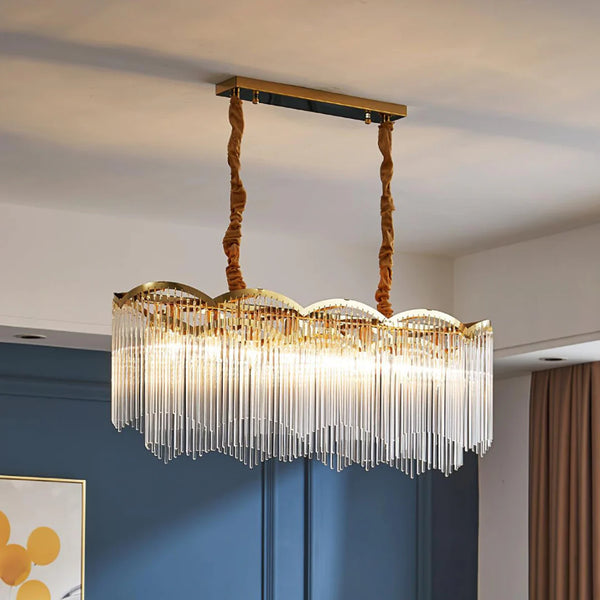 Classic Maria Glass Rod Chandelier