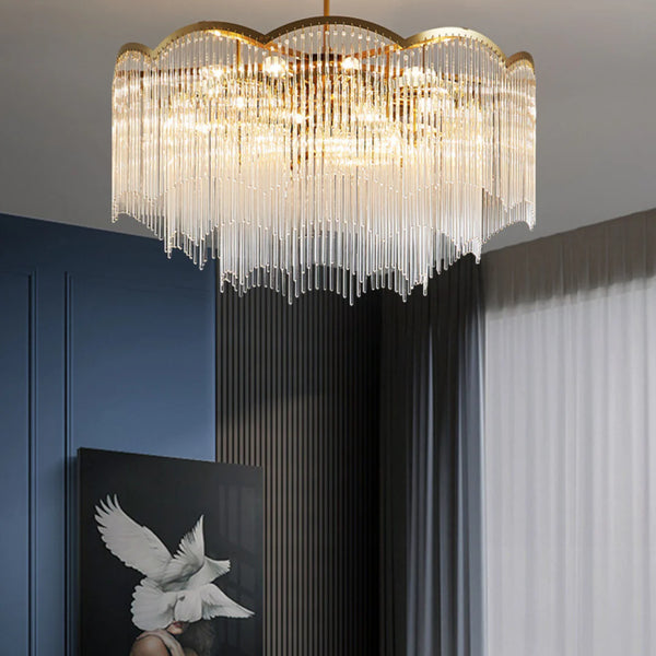 Classic Maria Glass Rod Chandelier