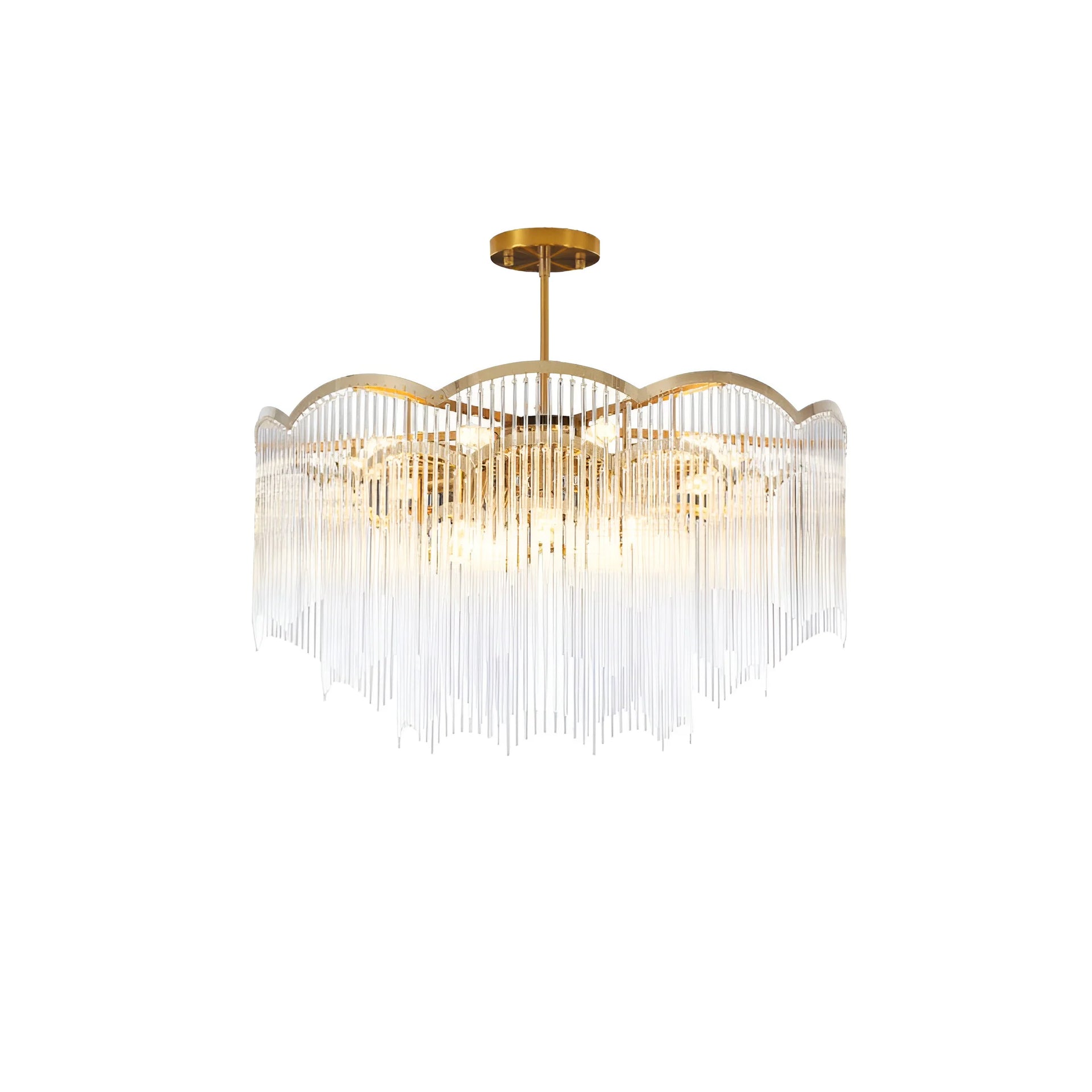 Classic Maria Glass Rod Chandelier