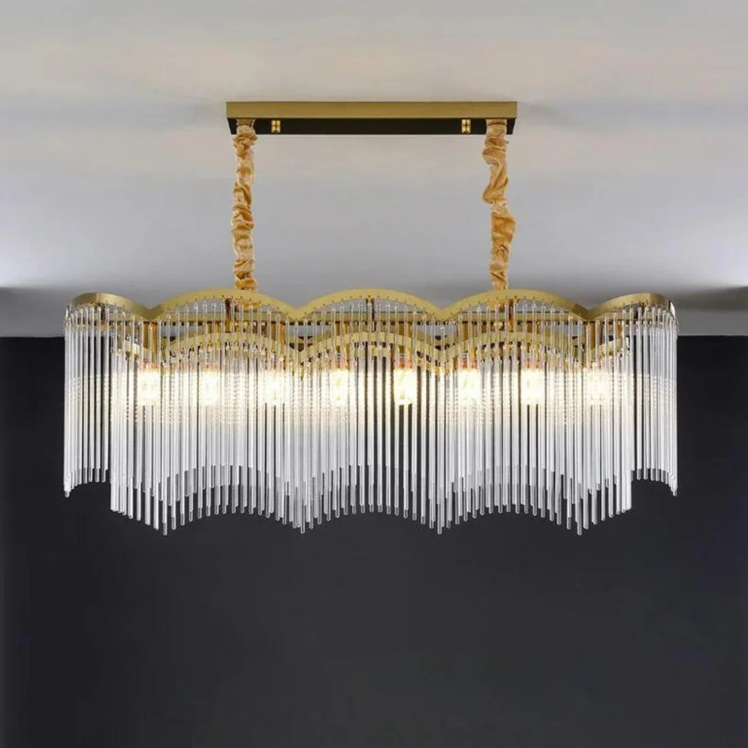Classic Maria Glass Rod Chandelier