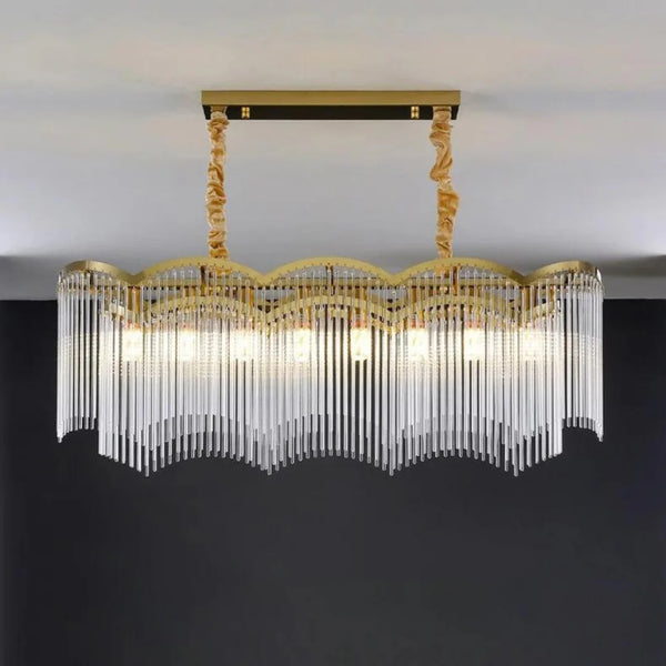 Classic Maria Glass Rod Chandelier