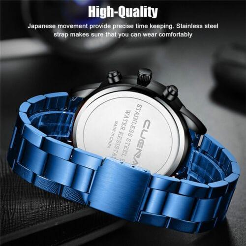 Classic Stainless Steel Quartz Men's Waterproof Relojes De Hombre Wristwatch - Gifts for You 'n Me