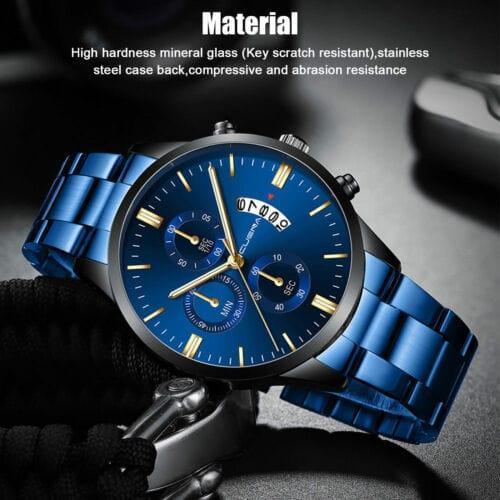 Classic Stainless Steel Quartz Men's Waterproof Relojes De Hombre Wristwatch - Gifts for You 'n Me