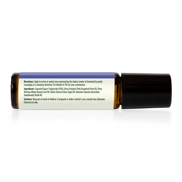 Clear Intuition (Brow Chakra) Pre-Diluted Essential Oil Blend Roll-On 10 mL