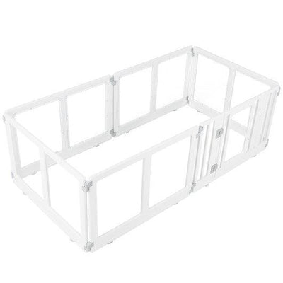 Clear Plastic Dog Playpen with Secure Locking Door-6 Panel