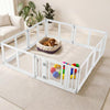 Clear Plastic Dog Playpen with Secure Locking Door-8 Panel