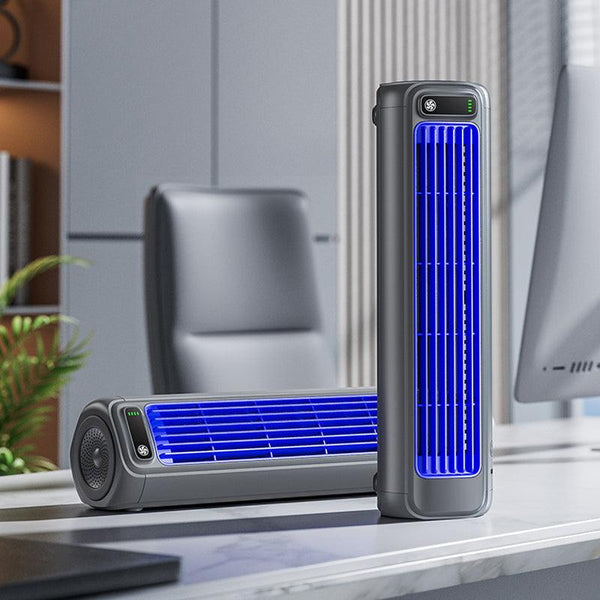 Portable Air Conditioner Fan Rechargeable Wall Mount Cooling Fan 2000mAh