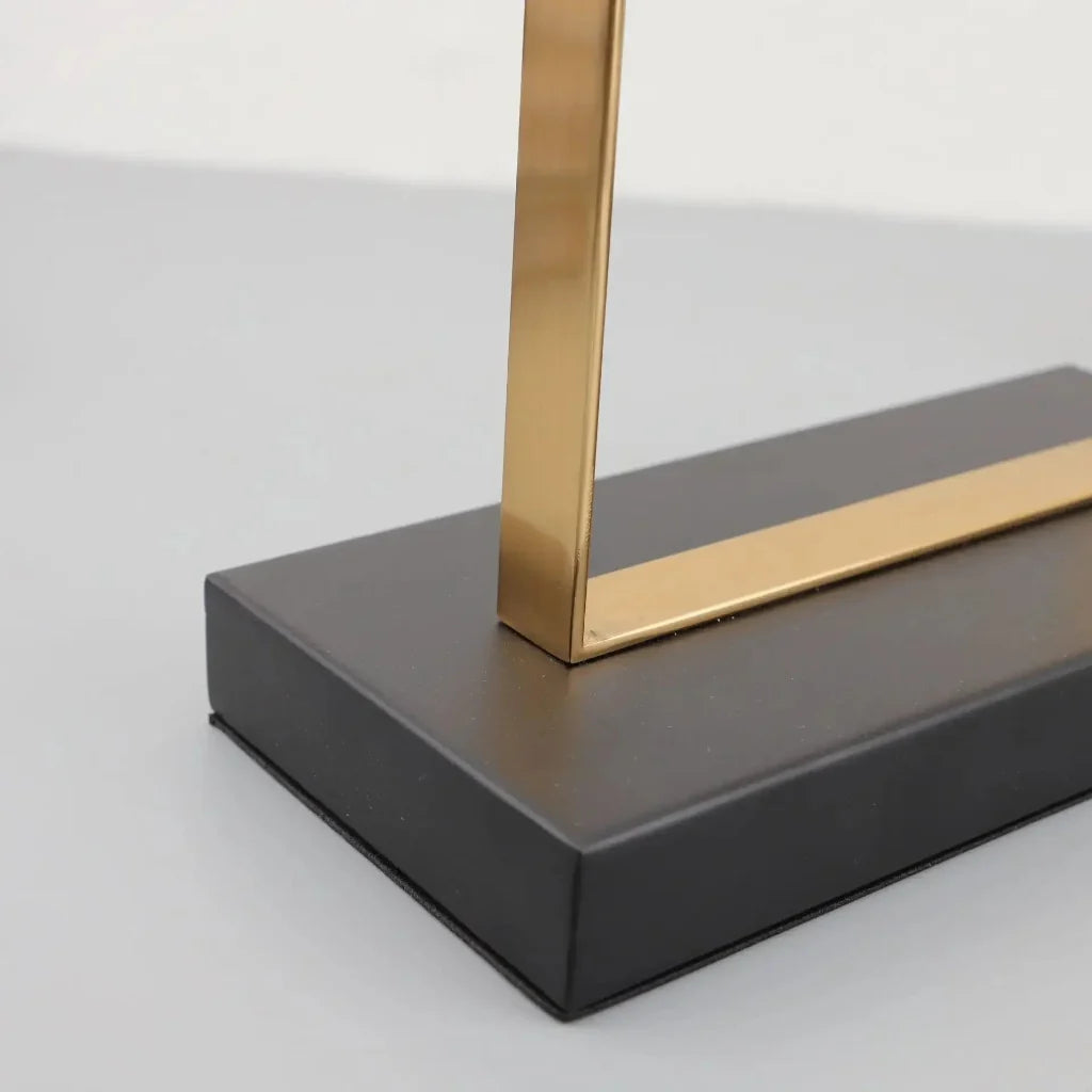 Climbing Figure Sculpture Set Gold Metal Frame for Your Home