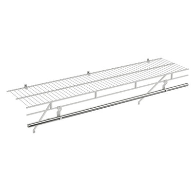 Closet Shelves Wall Mounted with Ventilated Metal Wire Shelving Kit