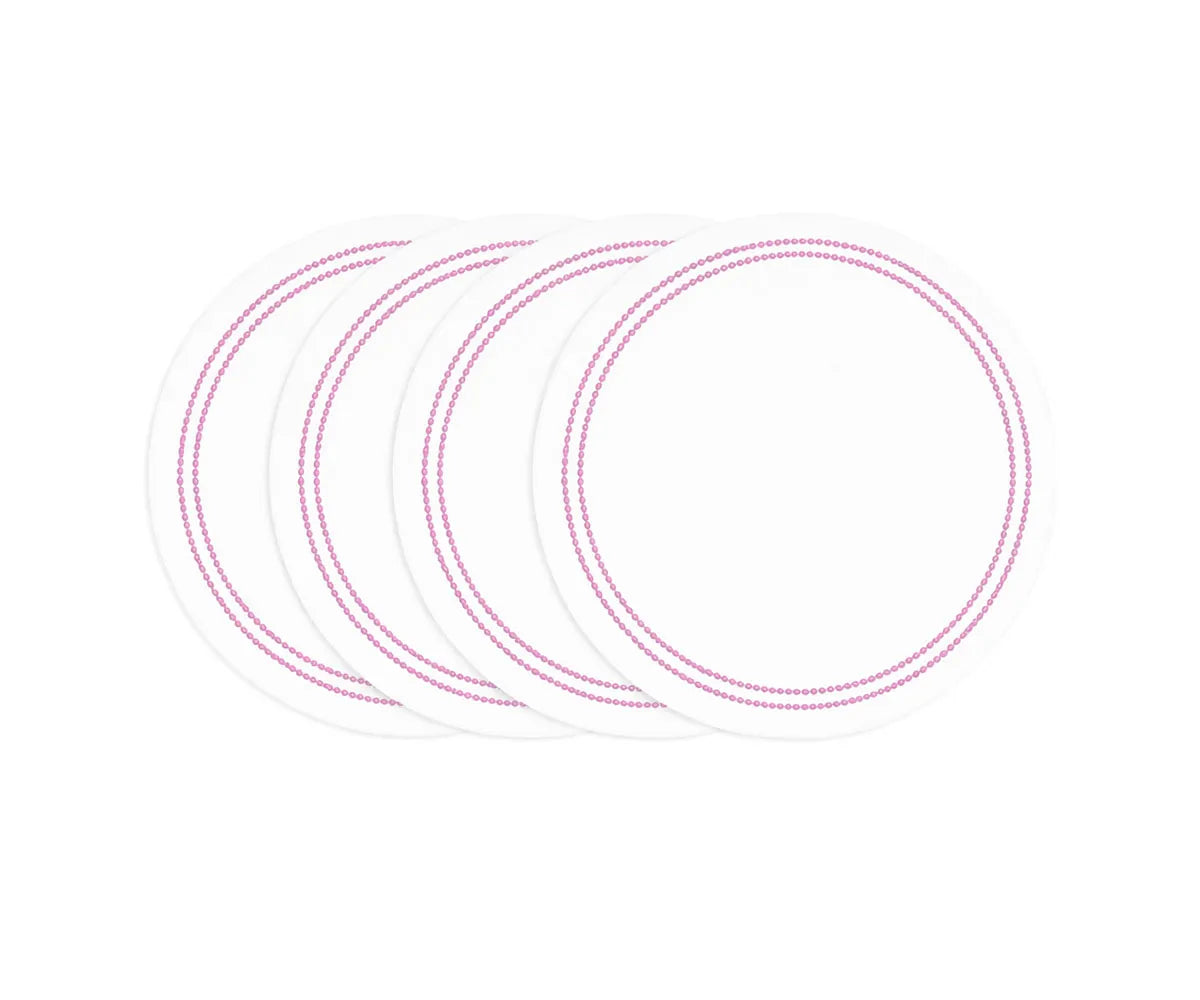 Pink and White Placemats