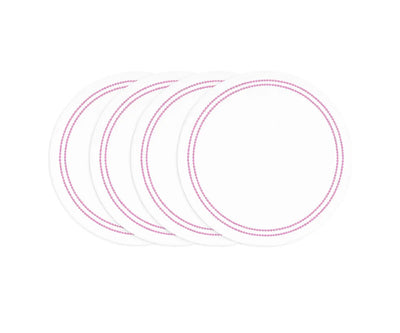 Pink and White Placemats