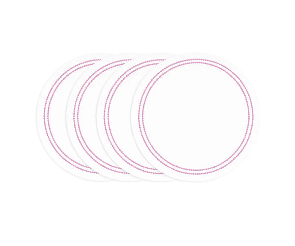 Pink and White Placemats