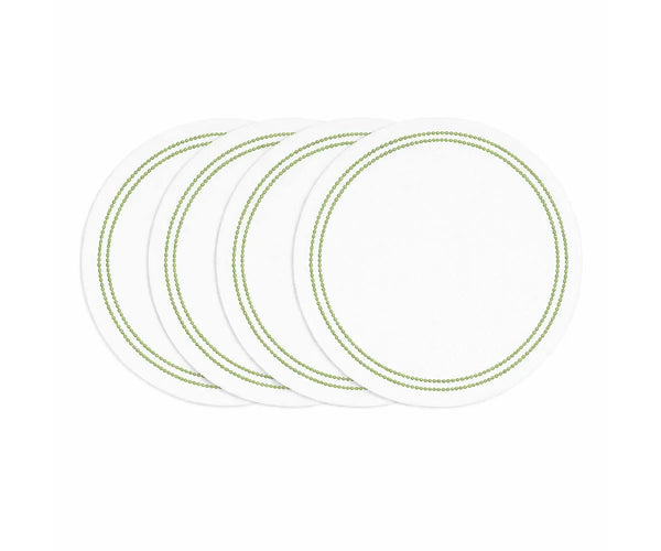Sage Green Embroidery Placemats