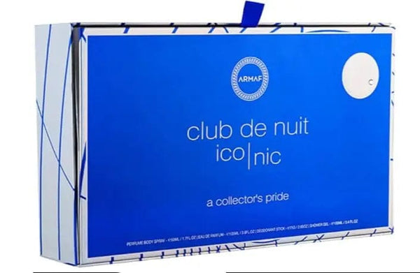 Club De Nuit Iconic Blue By Armaf For Men 3Pcs Set EDP Spray