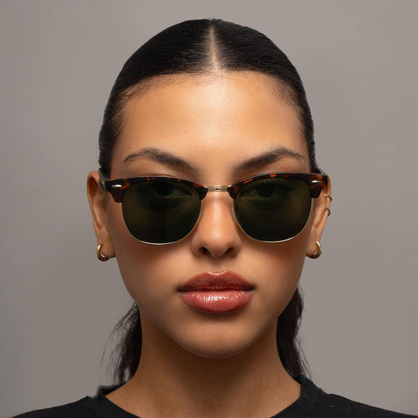 The Masters – Green Tortoise Clubmaster Sunglasses
