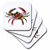 3dRose EvaDane - Signs - Maryland Crab Flag. - Coasters (cst_193242)