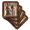 3dRose Susan Brown Designs General Themes - Ancient Egyptian Papyrus - Coasters (CST_99429)