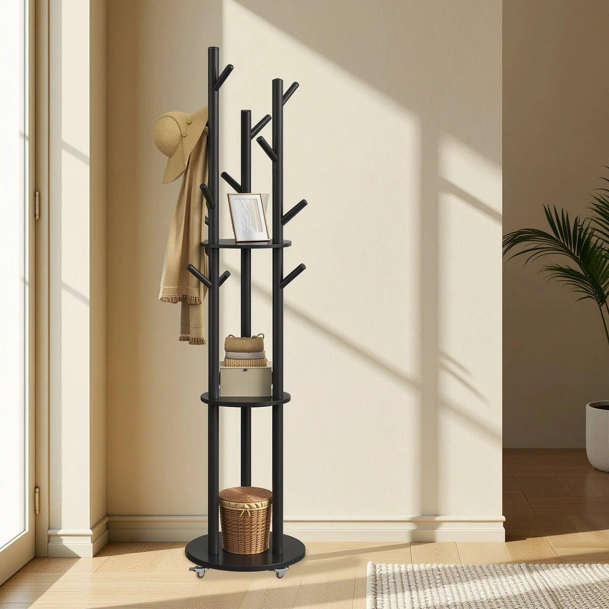 Coat Rack - Adjustable Metal Compact