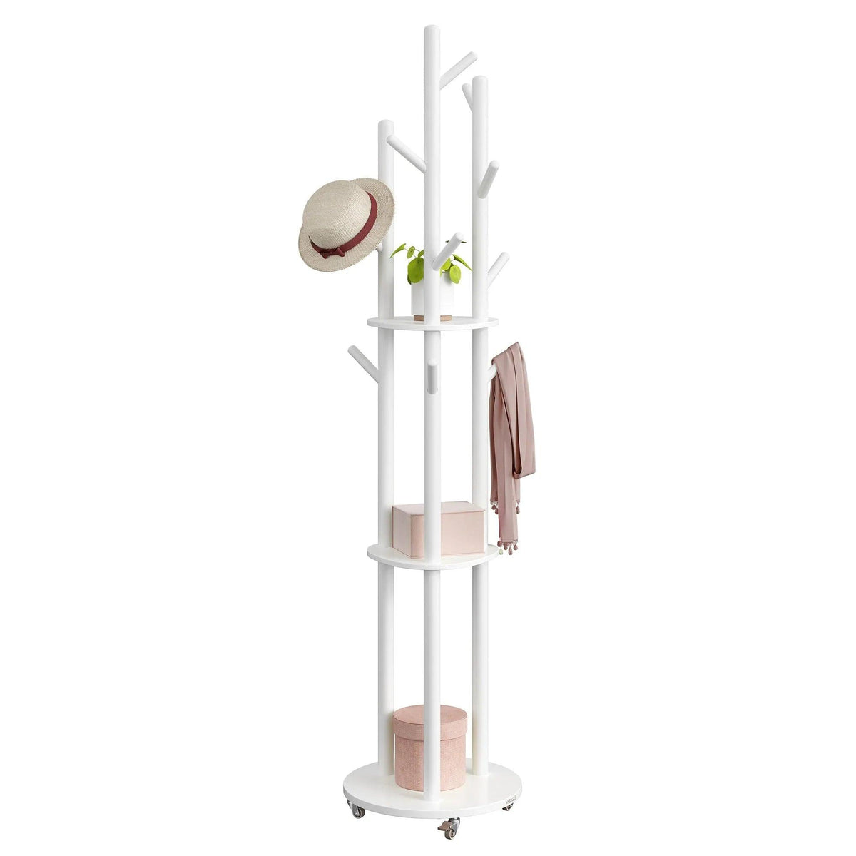 Coat Rack - Adjustable Metal Compact