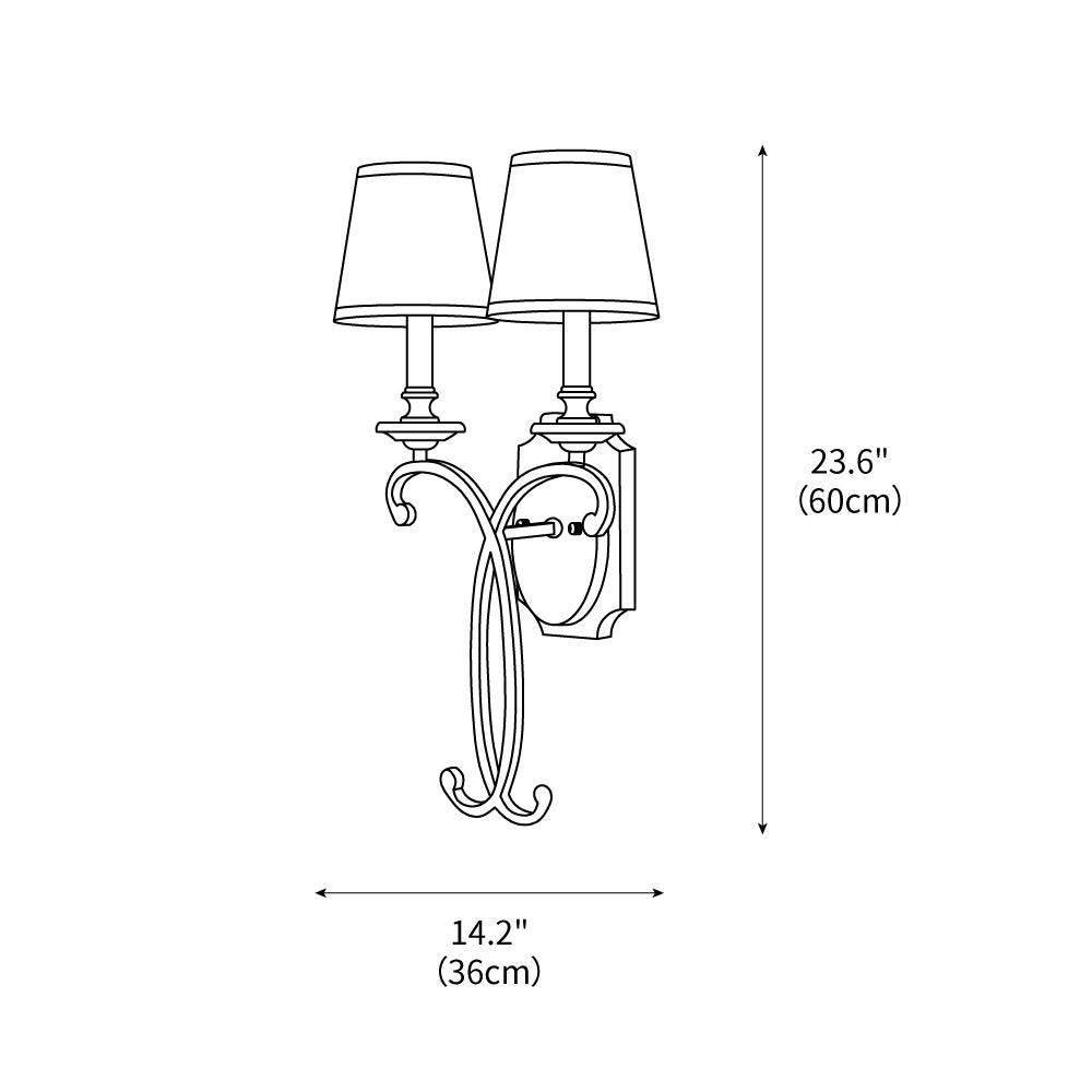 Coby Candle Wall Light 14.2