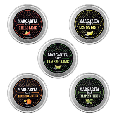 Premium Margarita Salt Rim Variety Set, Set of 5, Giftable Food Items