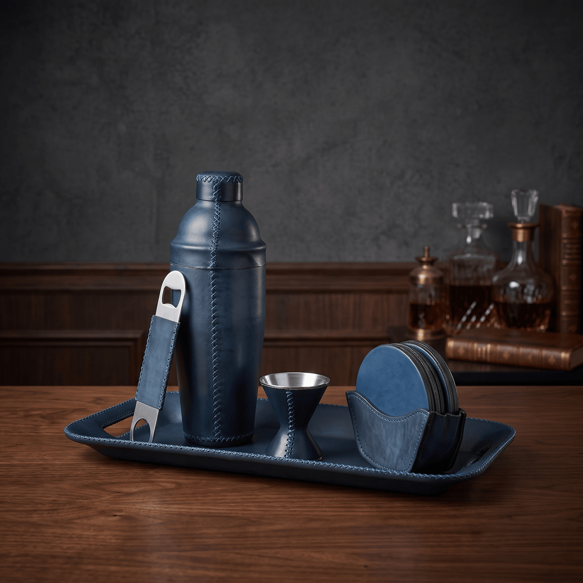 Salud | The All Leather Cocktail Shaker Collection