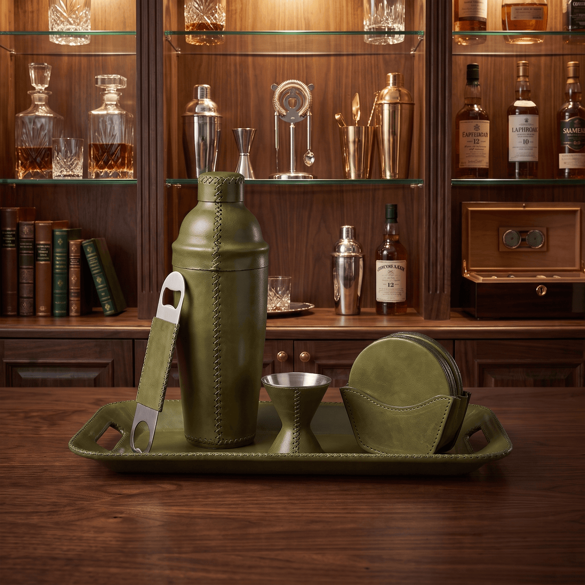 Salud | The All Leather Cocktail Shaker Collection