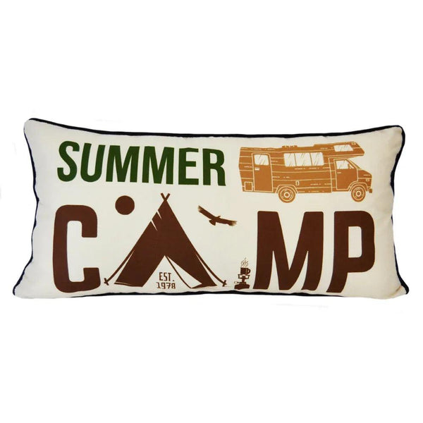 Cocoa Cabin Summer Camp Pillow - Gifts for You 'n Me