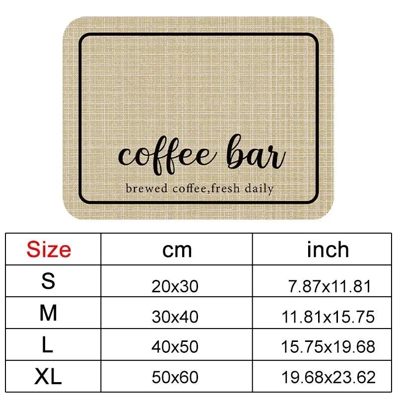 Coffee Mat - Super Absorbent Rubber