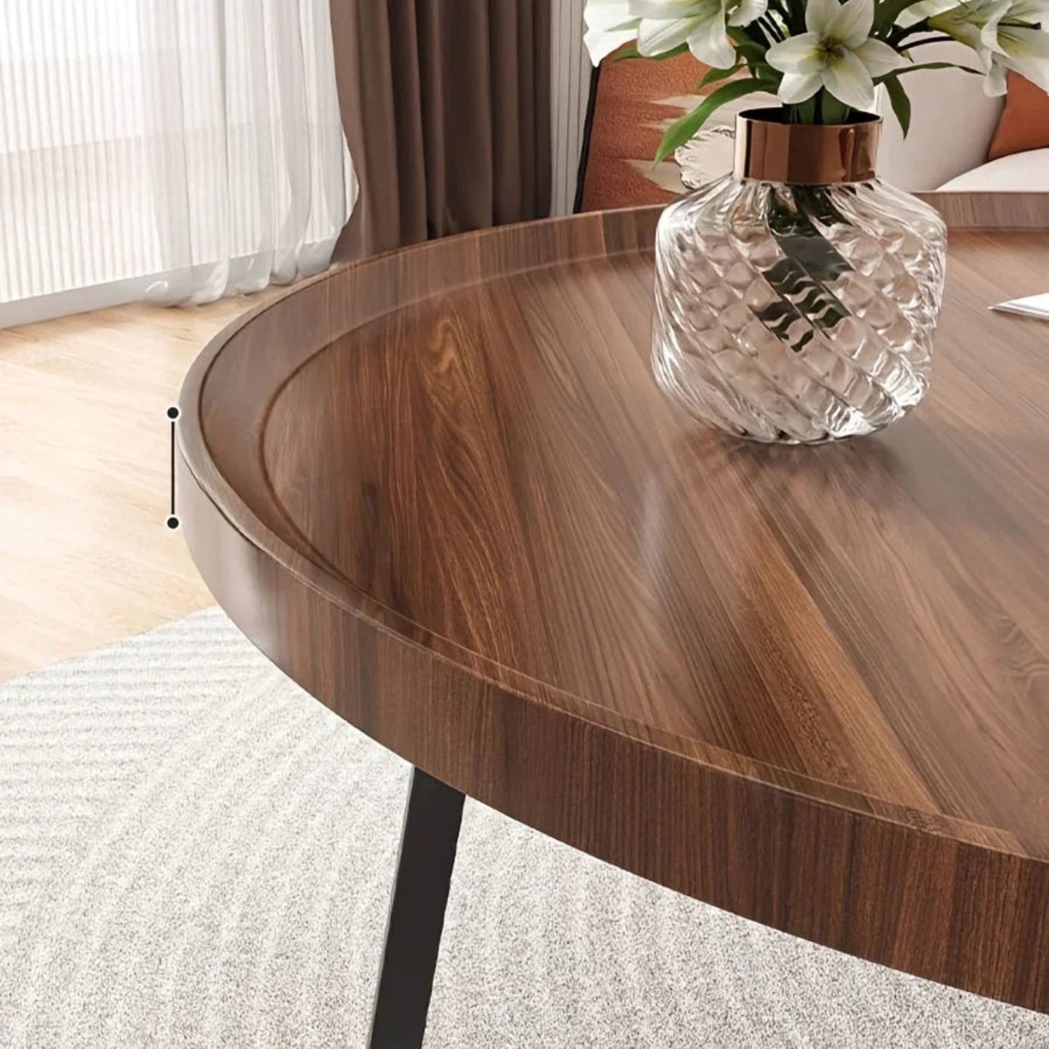 Coffee Table - Luxury Round Wooden