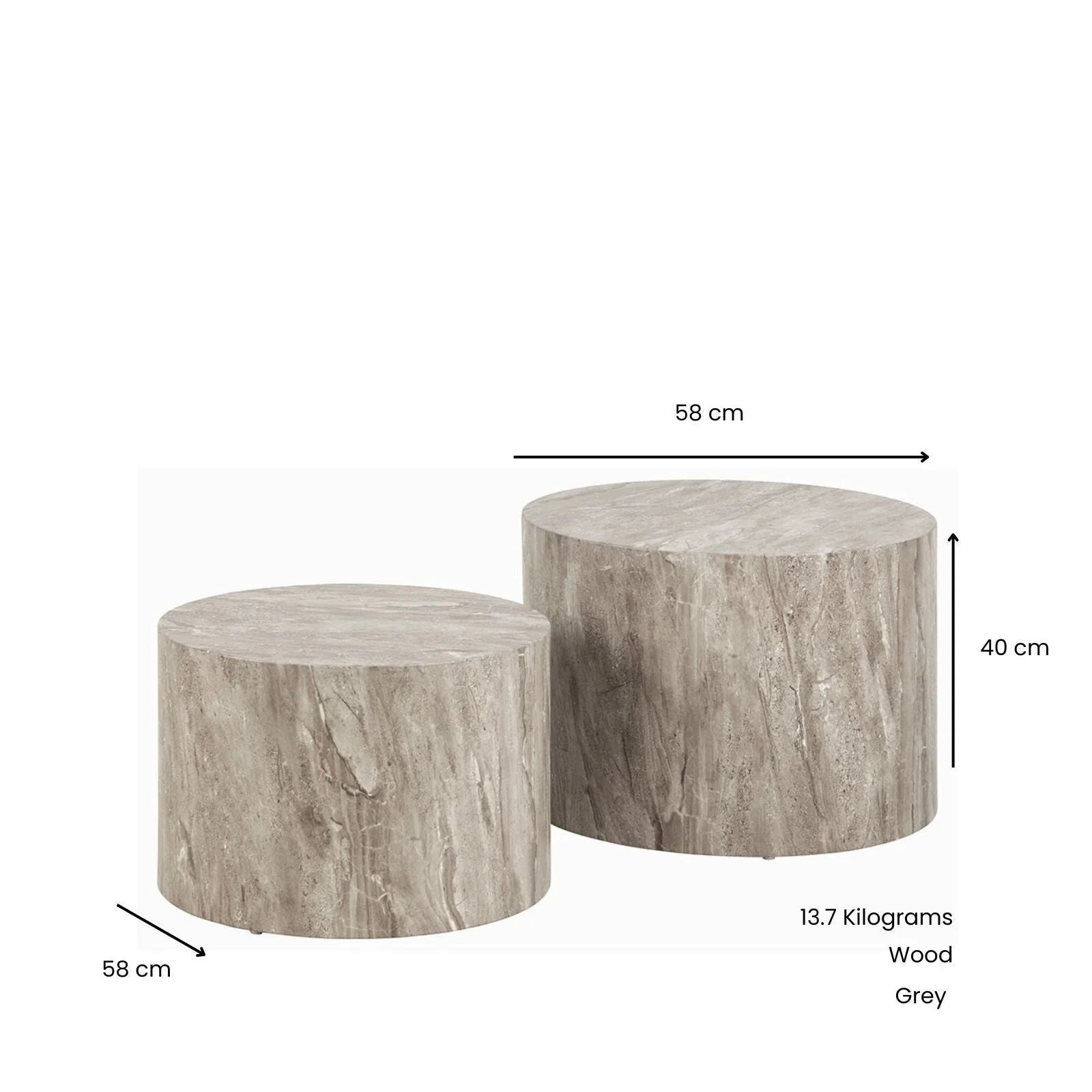 Coffee Table - Modern Wooden Round